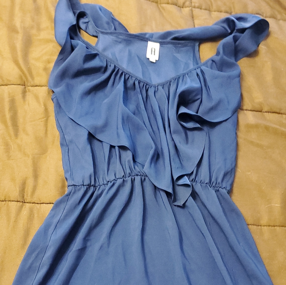 Blue sheer dress